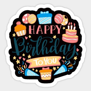 Happy Birthday Party Sticker